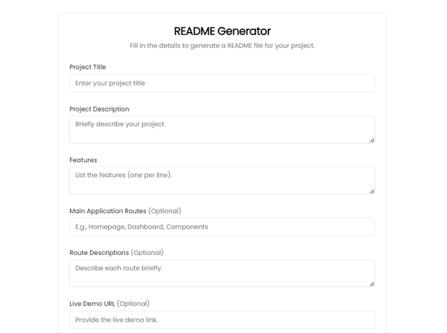 Readme generator